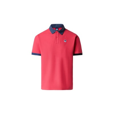 мъжки,блузи,с,яка,north,sails,logo,692440,short,sleeve,polo,red,(geranium)