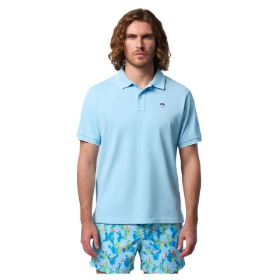 мъжки,блузи,с,яка,north,sails,striped,in,contrast,short,sleeve,polo,soft,blue,(blue)