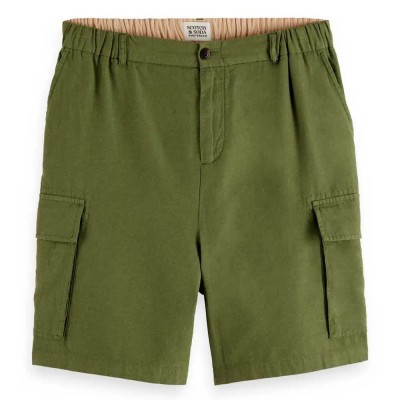 къси,панталони,мъжки,панталони,scotch,&,soda,180003,relaxed,fit,cargo,shorts,green