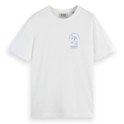 тениска,мъжки,тениски,scotch,&,soda,180047,regular,fit,short,sleeve,t,shirt,white,(white)