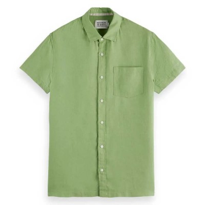 риза,с,къс,ръкав,мъжки,ризи,scotch,&,soda,seasonal,core,short,sleeve,shirt,green