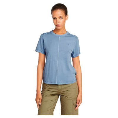 тениска,дамски,тениски,g,star,overdyed,front,seam,short,sleeve,t,shirt,blue,(amann,gd)