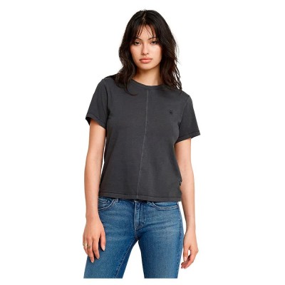 тениска,дамски,тениски,g,star,overdyed,front,seam,short,sleeve,t,shirt,dark,black,gd,(black)