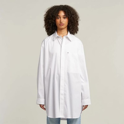 тениска,дамски,тениски,g,star,oversized,bf,long,sleeve,t,shirt,white