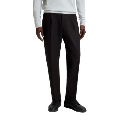 панталони,мъжки,панталони,boss,convert,pleat,10268853,pants,black,(black)