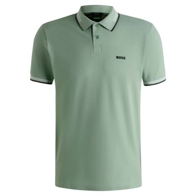 мъжки,блузи,с,яка,boss,pau10255848,short,sleeve,polo,open,green,(green)