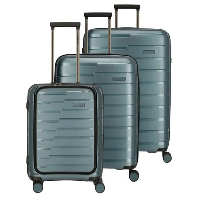 куфари,travelite,air,base,4w,l,m,s,frontpocket,trolley,bag,blue