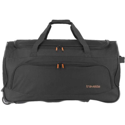 сак,сакове,travelite,basics,fresh,89l,wheeled,duffle,bag,black