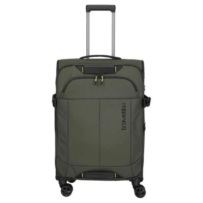 куфари,travelite,briize,4w,m,62,67l,trolley,bag,green,(khaki)
