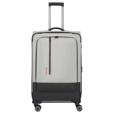 куфари,travelite,crosslite,5.0,4w,l,88,93l,trolley,bag,white,sand,(grey)