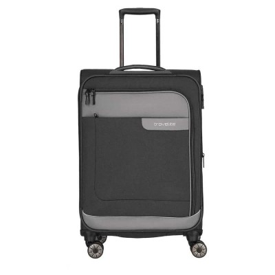 куфари,travelite,viia,4w,m,70,80l,trolley,bag,grey