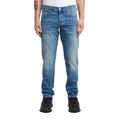 дънки,мъжки,панталони,g,star,3301,regular,tapered,fit,jeans,worn,in,azure,(blue)