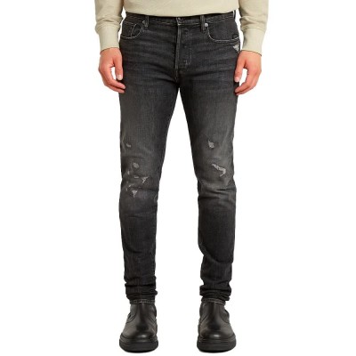 дънки,мъжки,панталони,g,star,3301,slim,jeans,worn,in,black,metal,restored,(black)