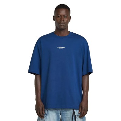 тениска,мъжки,тениски,g,star,overdyed,center,chest,boxy,short,sleeve,t,shirt,blue,(pilot)