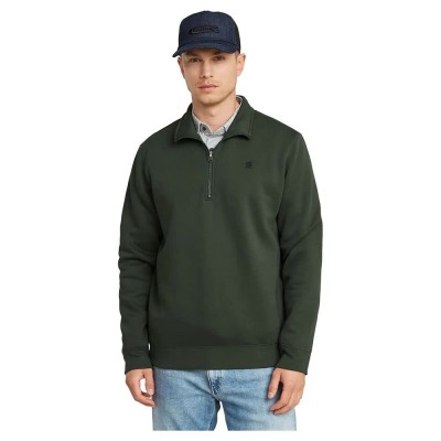 блуза,мъжки,пуловери,g,star,premium,core,half,zip,sweatshirt,green,(graphite)