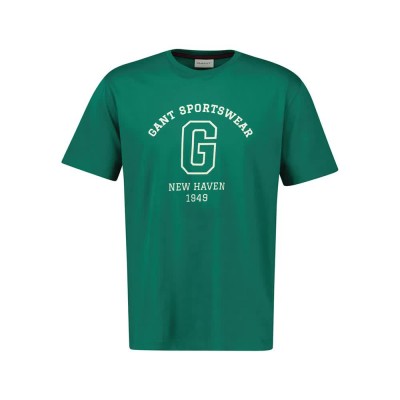 тениска,мъжки,тениски,gant,graphic,2003310,short,sleeve,t,shirt,deep,green,(green)