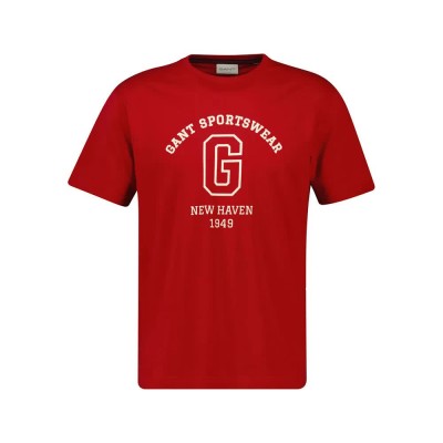 тениска,мъжки,тениски,gant,graphic,2003310,short,sleeve,t,shirt,red,(ruby,red)