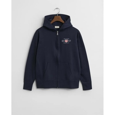блуза,мъжки,пуловери,gant,graphic,2044015,full,zip,sweatshirt,blue