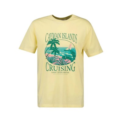 тениска,мъжки,тениски,gant,placed,graphic,short,sleeve,t,shirt,yellow