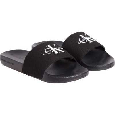 дамски,сандали,и,чехли,calvin,klein,jeans,monogram,logo,slides,black