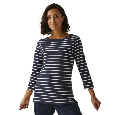 тениска,дамски,тениски,regatta,bayletta,ii,3,4,sleeve,t,shirt,blue,(navy,white,stripe)