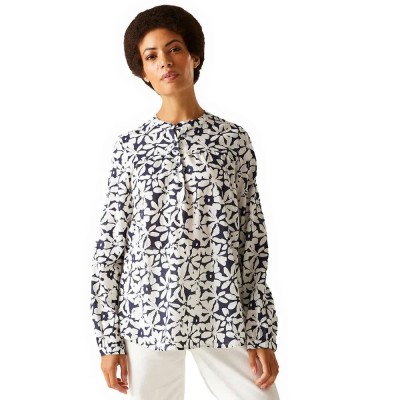 дамски,блузи,regatta,natine,long,sleeve,blouse,white,(navy,white,floral)