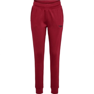 панталони,дамски,панталони,hummel,booster,tapered,pants,red
