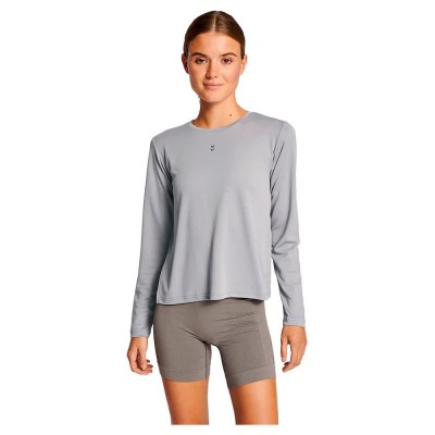 тениска,мъжки,тениски,дамски,тениски,hummel,fri,mesh,long,sleeve,t,shirt,grey,(sharkskin)