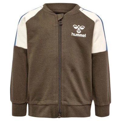блуза,детски,блузи,hummel,herman,full,zip,sweatshirt,brown
