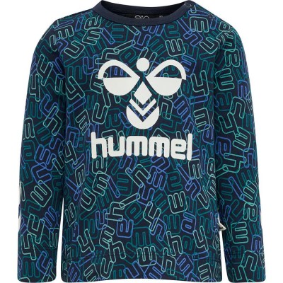 тениска,детски,тениски,hummel,olly,long,sleeve,t,shirt,blue,(black,iris)