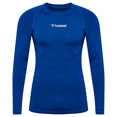 тениска,мъжки,тениски,hummel,performance,long,sleeve,t,shirt,blue
