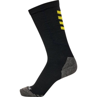 чорапи,мъжки,чорапи,hummel,pro,training,high,long,socks,black,blazing,yellow,(black)