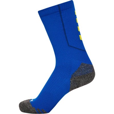 чорапи,мъжки,чорапи,hummel,pro,training,low,short,socks,true,blue,blazing,yellow,(blue)