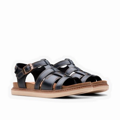 сандали,дамски,сандали,и,чехли,clarks,shoes,arwell,sun,sandals,black,(black,leather)