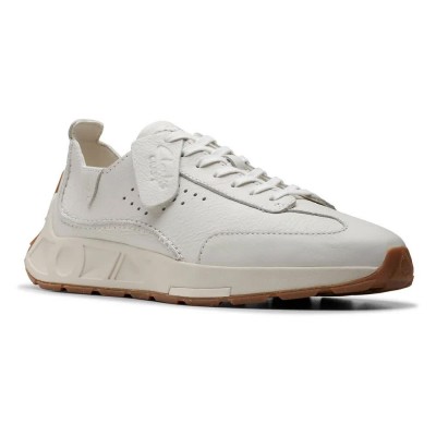 обувки,мъжки,маратонки,clarks,shoes,craft,speed,trainers,white,leather,(white)