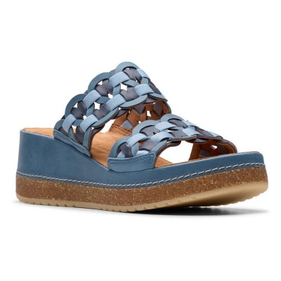 сандали,дамски,сандали,и,чехли,clarks,shoes,kassanda,mule,sandals,blue,combination,(blue)