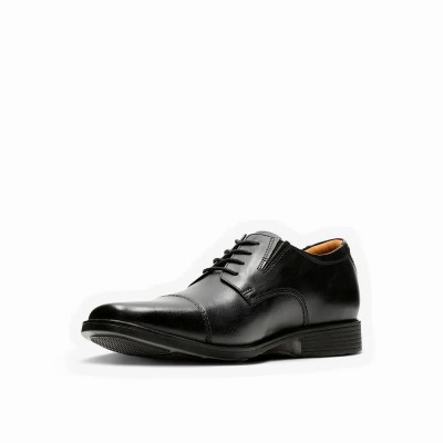 обувки,мъжки,обувки,clarks,shoes,tilden,cap,shoes,black