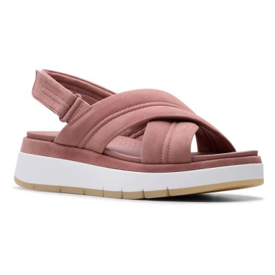 сандали,дамски,сандали,и,чехли,clarks,shoes,tuscan,cross,sandals,mauve,suede,(pink)