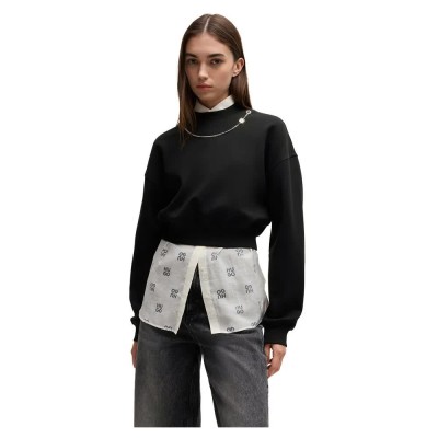 блуза,дамски,блузи,hugo,dewita,10266852,sweatshirt,black