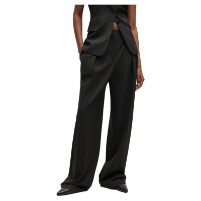панталони,дамски,панталони,hugo,henesa,10267180,pants,black