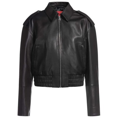 яке,дамски,якета,и,палта,hugo,levano,10252105,leather,jacket,black