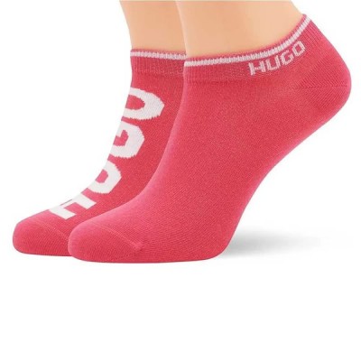 чорапи,дамски,чорапи,hugo,logo,10241739,short,socks,2,pairs,pink,(bright,pink)