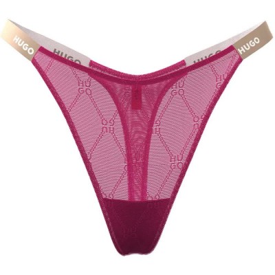 дамско,бельо,дамски,бикини,и,танкини,hugo,sporty,lace,10269332,thong,bright,pink,(pink)