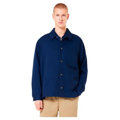 риза,с,къс,ръкав,мъжки,ризи,oakley,cotton,overshirt,short,sleeve,shirt,blue