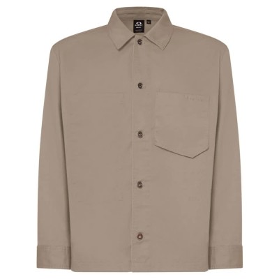 риза,с,дълъг,ръкав,мъжки,ризи,oakley,cotton,overshirt,long,sleeve,shirt,beige,(mist)