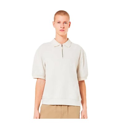 мъжки,блузи,с,яка,oakley,driven,zip,short,sleeve,polo,beige