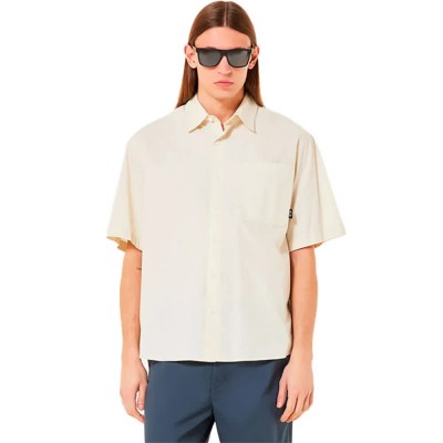 риза,с,къс,ръкав,мъжки,ризи,oakley,poplin,short,sleeve,shirt,mist,(beige)