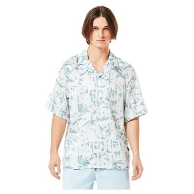 риза,с,къс,ръкав,мъжки,ризи,oakley,printed,short,sleeve,shirt,blue
