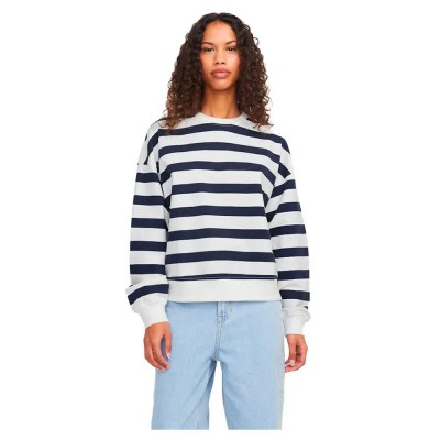 блуза,дамски,блузи,jack,&,jones,alfa,stripe,relaxed,jjxx,sweatshirt,white,blue,(vanilla,ice,peacoat)