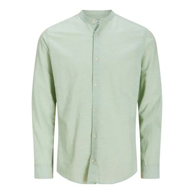 риза,с,дълъг,ръкав,мъжки,ризи,jack,&,jones,breeze,linen,blend,band,long,sleeve,shirt,iceberg,green,(green)